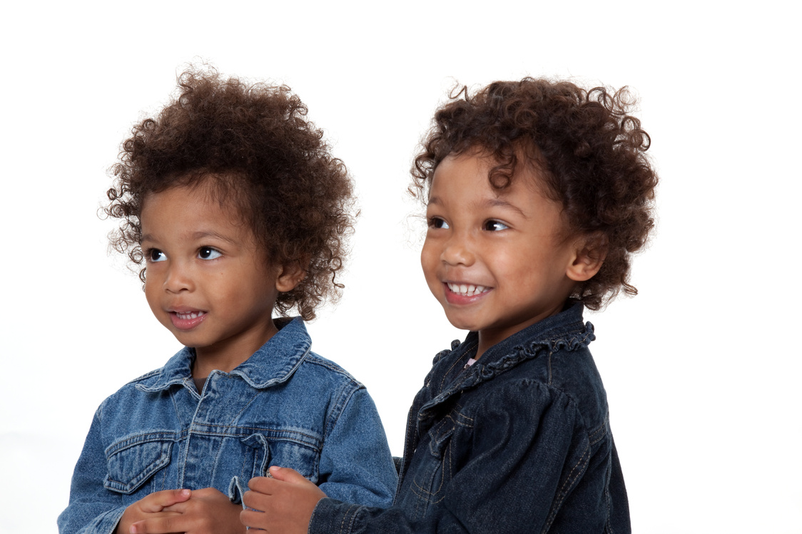 African American Twin Toddlers